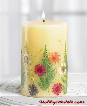 CANDELA ESTIVA CON FIORI SECCHI DECOUPAGE – Hobbycandele… e saponi